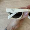 Prada White PR Solid Sunglasses