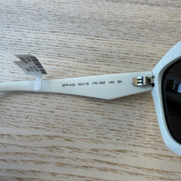 Prada White PR Solid Sunglasses