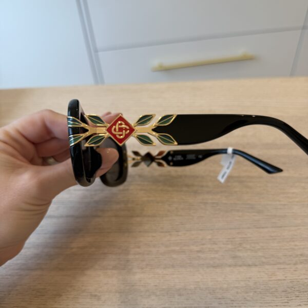 CASABLANCA Branch Logo Square Acetate & Nylon Sunglasses