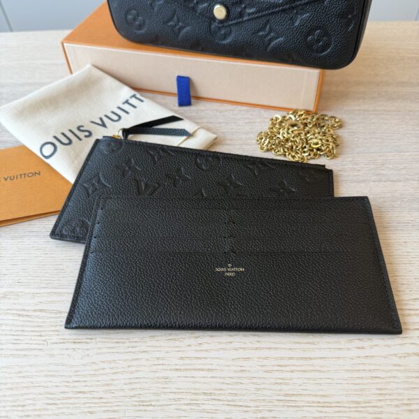 Louis Vuitton Empreinte Pochette Felicie Chain Wallet Noir