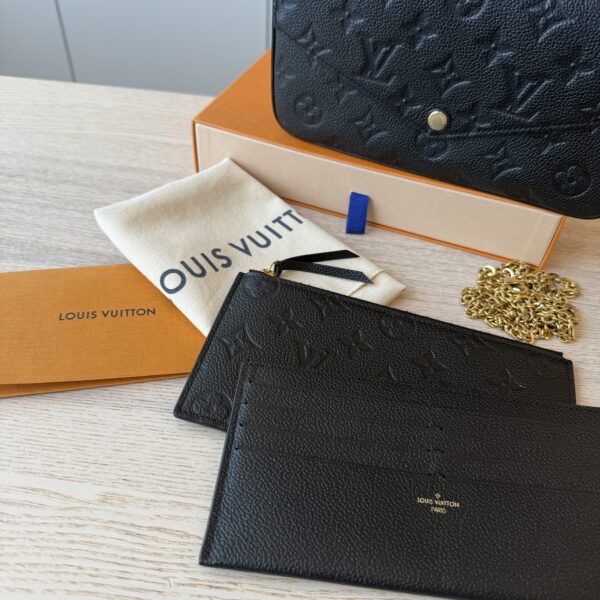Louis Vuitton Empreinte Pochette Felicie Chain Wallet Noir
