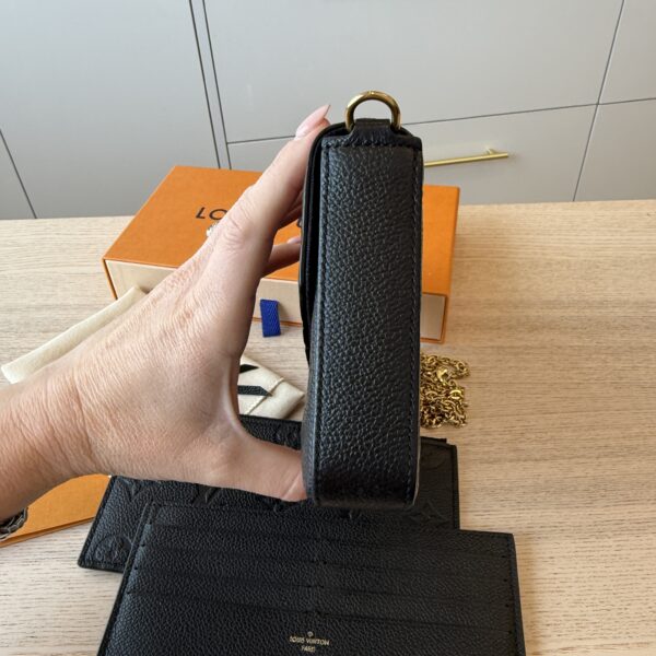 Louis Vuitton Empreinte Pochette Felicie Chain Wallet Noir