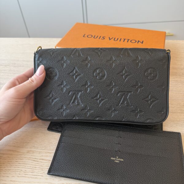 Louis Vuitton Empreinte Pochette Felicie Chain Wallet Noir