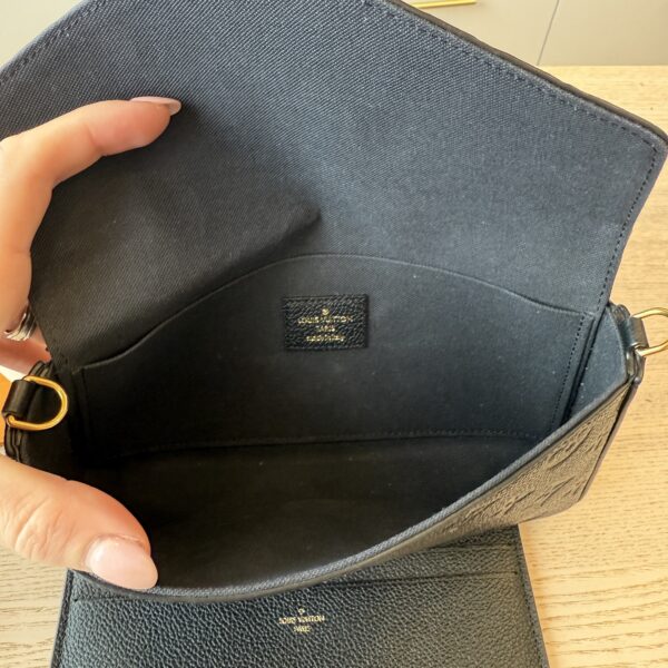 Louis Vuitton Empreinte Pochette Felicie Chain Wallet Noir