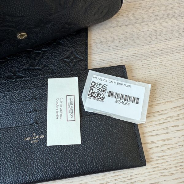 Louis Vuitton Empreinte Pochette Felicie Chain Wallet Noir