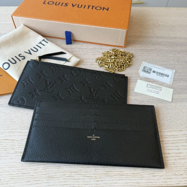 Louis Vuitton Empreinte Pochette Felicie Chain Wallet Noir