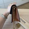 Louis Vuitton Reverse Monogram Dauphine Chain Wallet
