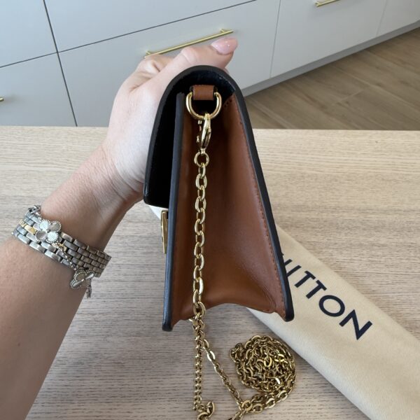Louis Vuitton Reverse Monogram Dauphine Chain Wallet