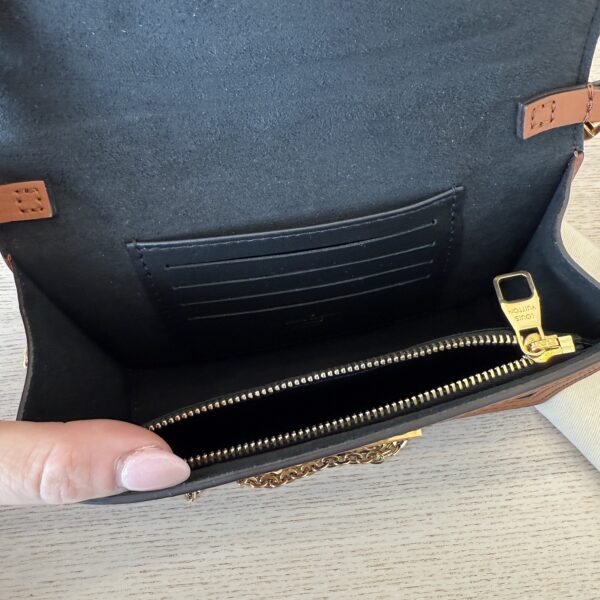 Louis Vuitton Reverse Monogram Dauphine Chain Wallet