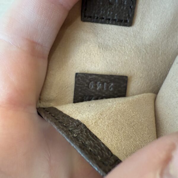 Gucci Ophidia GG Supreme Canvas Card Case Brown