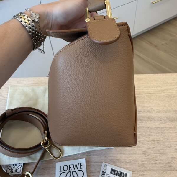 Loewe Small Puzzle Edge Bag in Soft Grained Calfskin Toffee
