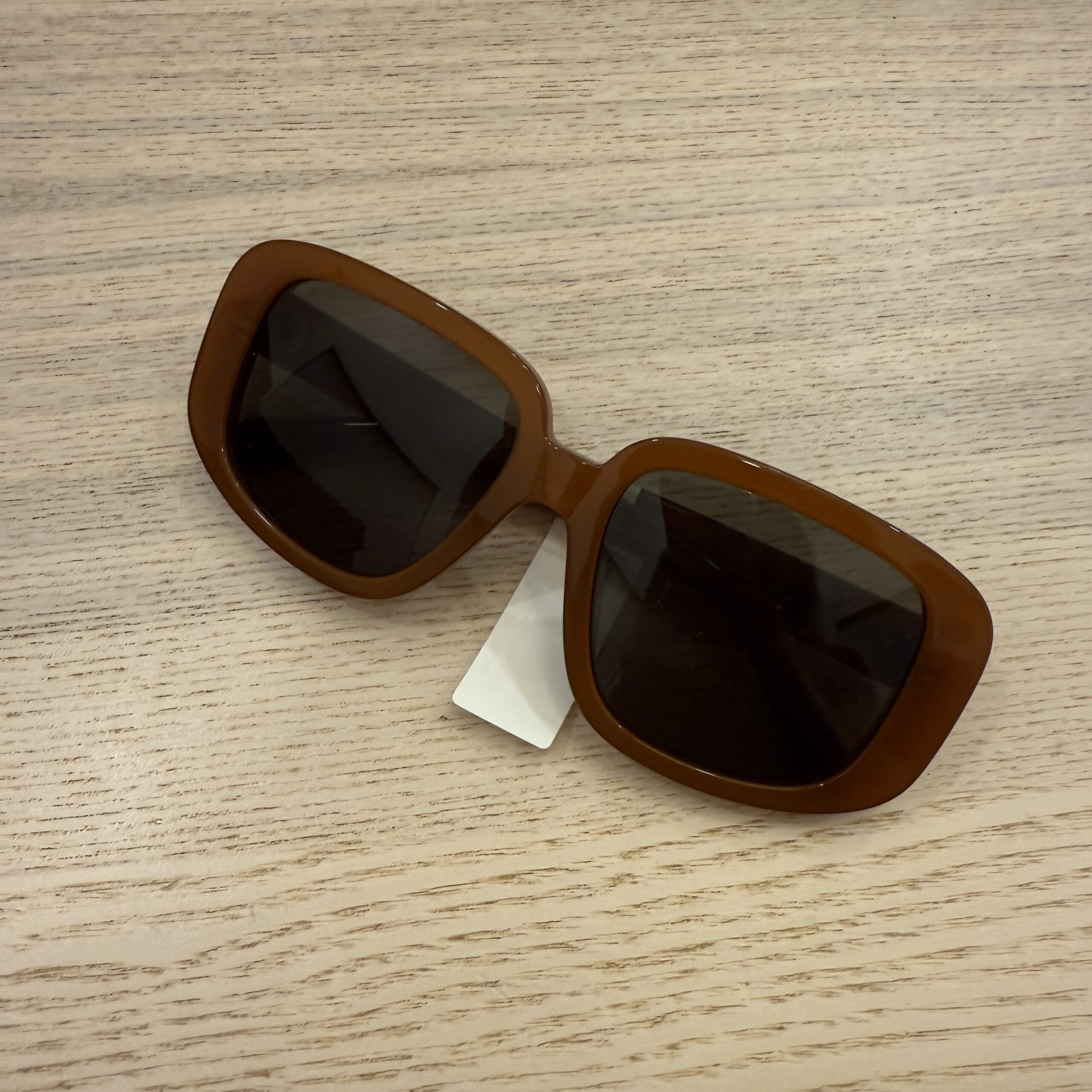 Celine Shiny Light Brown Bold 3 Dots Sunglasses