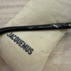 Jacquemus Les Lunettes Spiaggia Black Silver with Green Glass