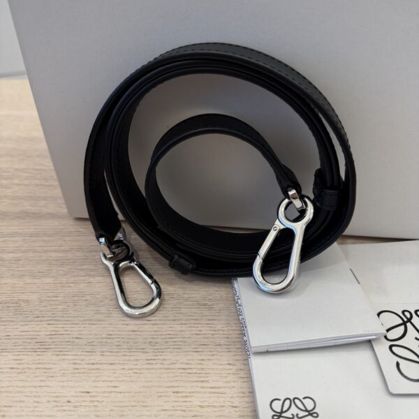 Loewe Small Puzzle Edge Bag in Classic Grained Calfskin Black
