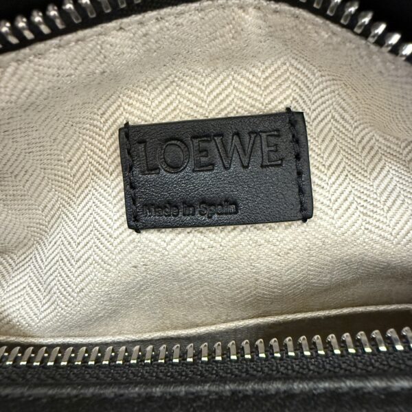 Loewe Small Puzzle Edge Bag in Classic Grained Calfskin Black