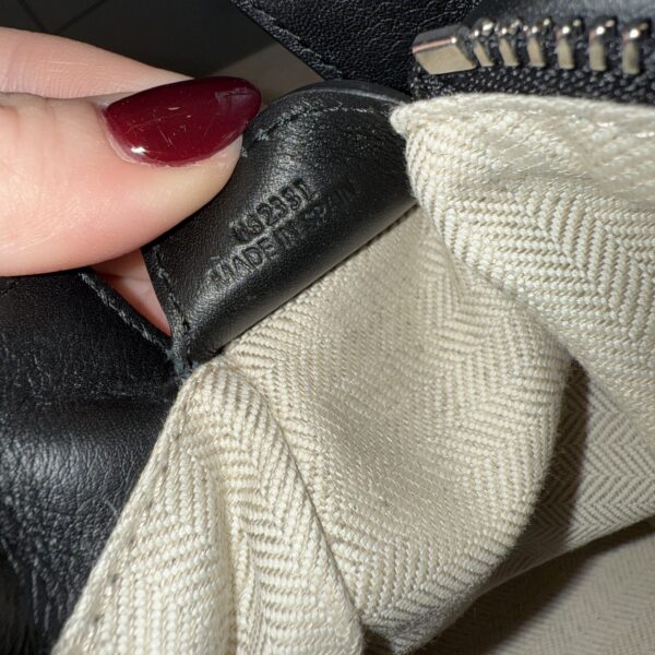 Loewe Small Puzzle Edge Bag in Classic Grained Calfskin Black