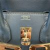 Hermes Birkin Handbag Bleu De Malte Swift with Palladium Hardware 25