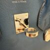 Hermes Birkin Handbag Bleu De Malte Swift with Palladium Hardware 25