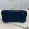 Hermes Birkin Handbag Bleu De Malte Swift with Palladium Hardware 25