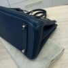 Hermes Birkin Handbag Bleu De Malte Swift with Palladium Hardware 25