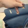 Hermes Birkin Handbag Bleu De Malte Swift with Palladium Hardware 25