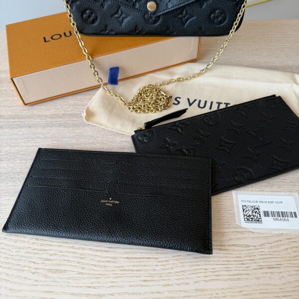 Louis Vuitton Empreinte Pochette Felicie Chain Wallet Noir