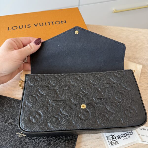Louis Vuitton Empreinte Pochette Felicie Chain Wallet Noir
