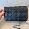 Christian Dior Lambskin Cannage Miss Dior Promenade Pouch Black