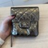 Chanel Wallet on Chain Flap Bag Quilted Metallic Calfskin Mini