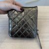 Chanel Wallet on Chain Flap Bag Quilted Metallic Calfskin Mini