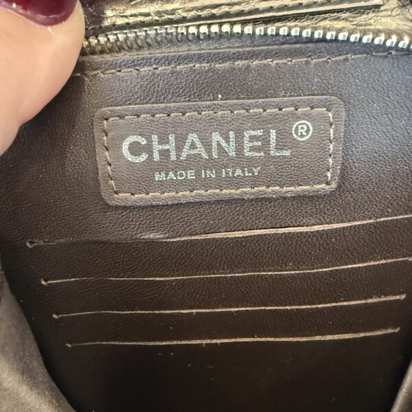 Chanel Wallet on Chain Flap Bag Quilted Metallic Calfskin Mini