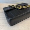 Chanel Lambskin Vertical Quilt Jumbo Single Flap Black