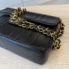 Chanel Lambskin Vertical Quilt Jumbo Single Flap Black