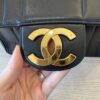 Chanel Lambskin Vertical Quilt Jumbo Single Flap Black