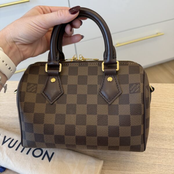 Louis Vuitton Damier Ebene Speedy 20 Bandouliere