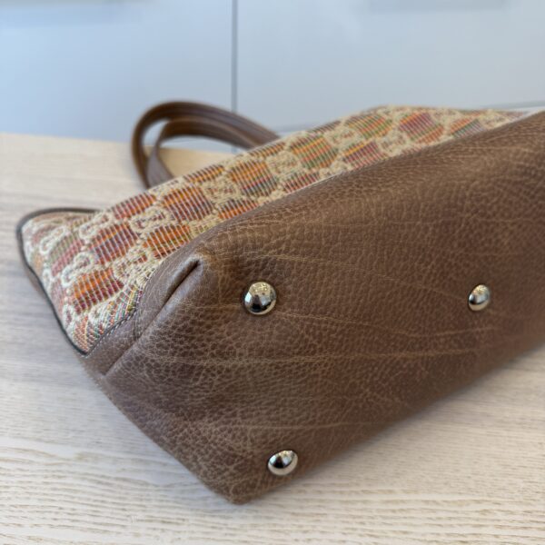 Gucci Straw Libeccio Monogram Large Sunset Tote Multicolor