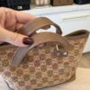 Gucci Straw Libeccio Monogram Large Sunset Tote Multicolor