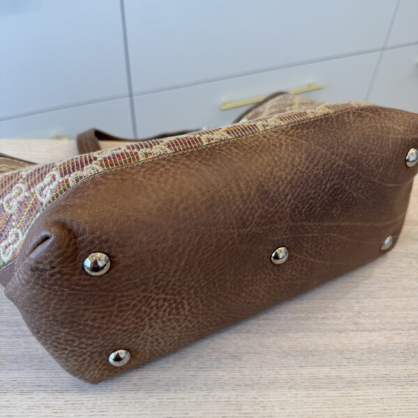 Gucci Straw Libeccio Monogram Large Sunset Tote Multicolor