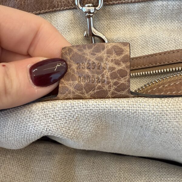 Gucci Straw Libeccio Monogram Large Sunset Tote Multicolor