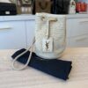Saint Laurent (YSL) Seau Bucket Bag Woven Raffia Small