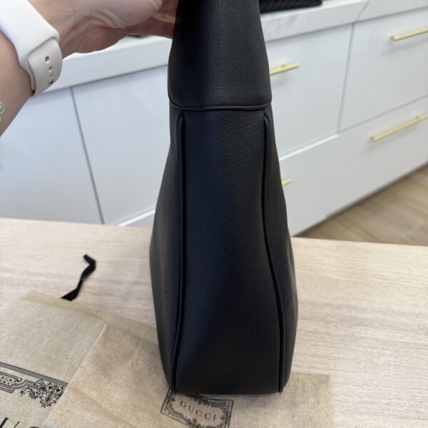 Gucci Goatskin Medium Aphrodite Shoulder Bag Black