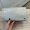 Chanel Off White Quilted Glazed Leather Small Chain Me Tote