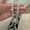 Chanel Off White Quilted Glazed Leather Small Chain Me Tote