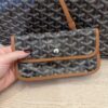 Goyard Goyardine Saint Louis GM Black and Tan