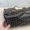 Goyard Goyardine Saint Louis GM Black and Tan