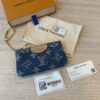 Louis Vuitton Monogram Denim Key Pouch Denim Blue