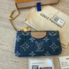 Louis Vuitton Monogram Denim Key Pouch Denim Blue