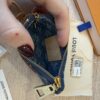 Louis Vuitton Monogram Denim Key Pouch Denim Blue