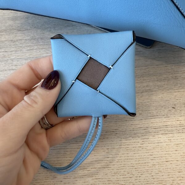 Loewe Lia Origami Tote Leather Blue
