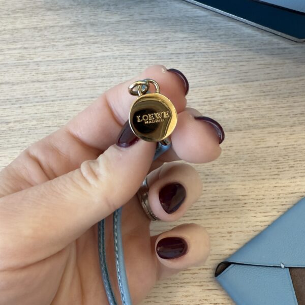 Loewe Lia Origami Tote Leather Blue